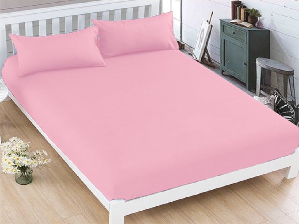 Κατωσέντονο με Λάστιχο Ροζ Βαμβακερό Γαρύφαλλο 100-180x200+30cm | Γαρύφαλλο - Λευκά Είδη